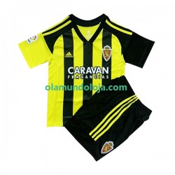 Camisola Real Zaragoza Criança Equipamento Segundo 2022-2023 Manga Curta